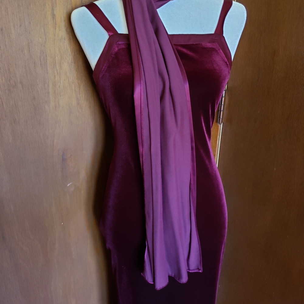 Formal velvet dress